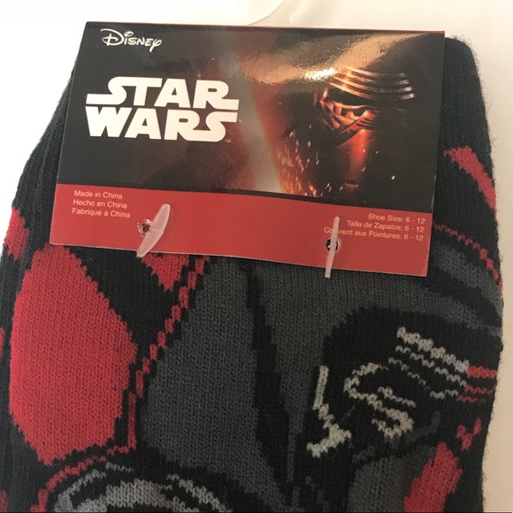 Disney Star Wars Socks 2 Pack Set Shoe Size 6-12 - Picture 4 of 6